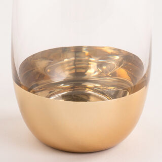 7 Pcs Glass Drink Set Tashkeel Pattern Gold