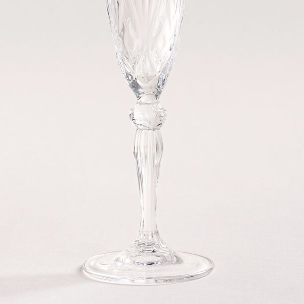 Rcr Set Melodia 18 RCR Melodia Italian Crystal Tumblers Goblet Flute Stem Glasses Set 18 Pieces image number 13