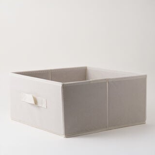 Homez Polyester Clothes Organizer Box, Beige 33*26*33Cm