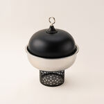 La Mesa silver metal food server with stand 3L image number 0