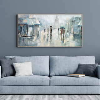 Wall Art Street With Frame 70*140*2.8 cm