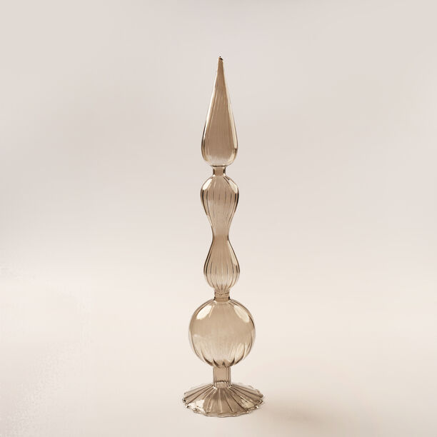 هومز قطعة ديكور رمضانية من الزجاج، رمادي 10.5*10.5*60.5سم image number 0