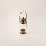 Homez gold metal lantern 17*17*36 cm image number 0