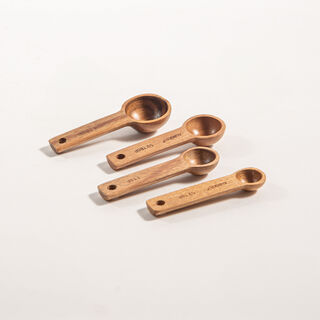 4 Pcs Alberto Wooden Measuring Spoons