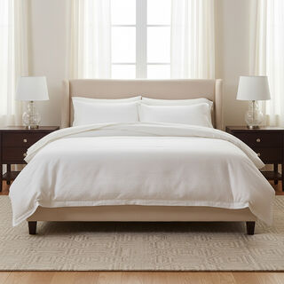Boutique Blanche 100% Cotton Erin Embrodiered 6Pc Comforter Set Queen/Full 200*240Cm