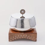 Pearl Collection La Mesa Food Warmer With Wood Stand, 27.5*27.5*28 cm image number 0