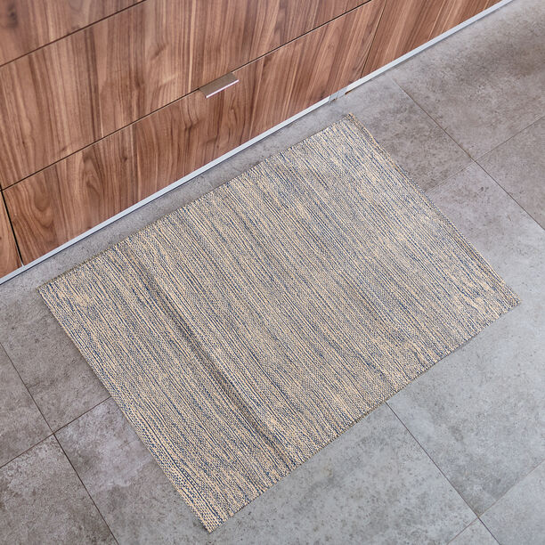 Cottage textured 100% multicolor cotton woven rug 90*60cm image number 0