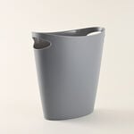 Homez 7.7L Grey Oval Trash Bin image number 1
