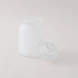 Alberto 3 pcs frosted glass canister set