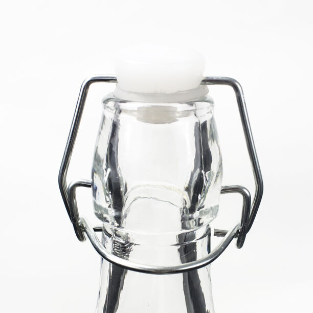Glass Bottle With Metal Clip Lid image number 1