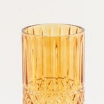 "Homez dark brown diamond pattern glass vase 15*15*34.3 cm image number 2