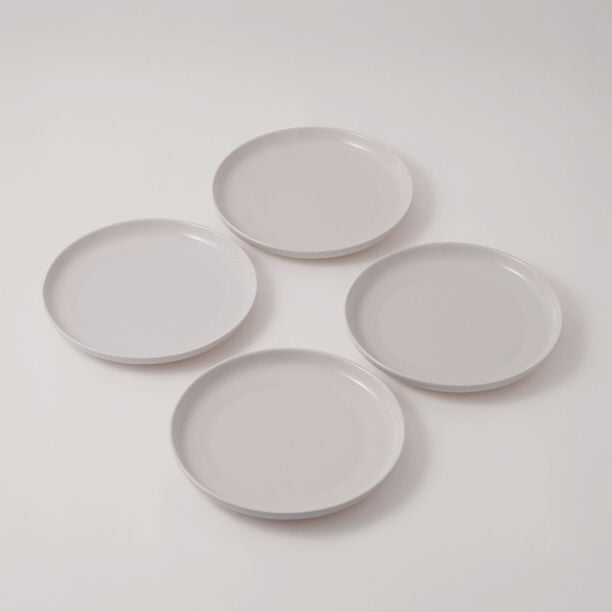 La Mesa Porcelain Set Of 4Pcs Dinner Plates, 10.5", White image number 0