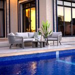 Homez Aluminum Memphis Sofa Set Of 4Pcs, image number 0