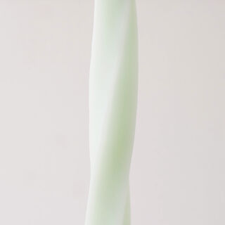 homez candle with square base 4*4*29cm, green