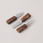 البرتو لوح تقديم جبن مستطيل خشب الأكاسيا 33*22.9*1.9 سم image number 3