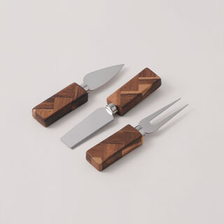 Alberto acacia wood rectangular cheese board set 33*22.9*1.9 cm