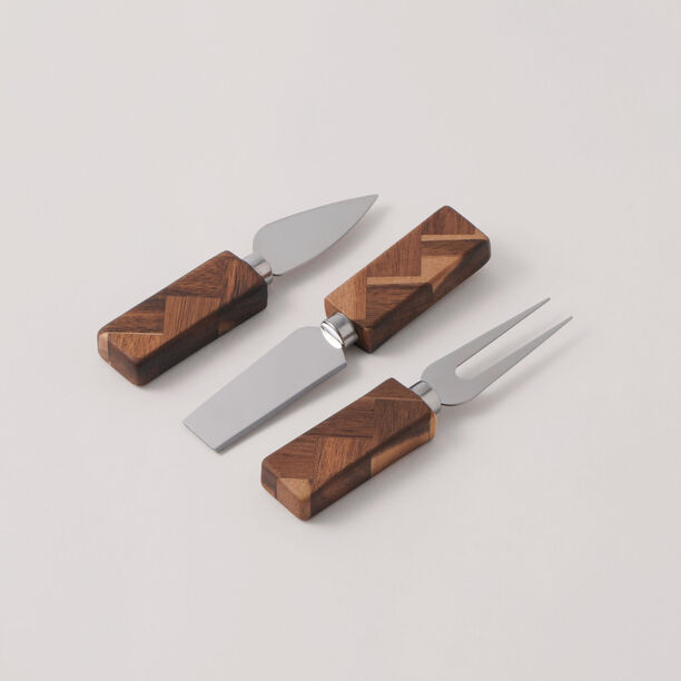 البرتو لوح تقديم جبن مستطيل خشب الأكاسيا 33*22.9*1.9 سم image number 3