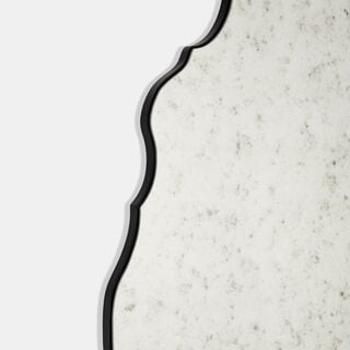 Homez Wood Wall Mirror, Silver, 80*130 Cm