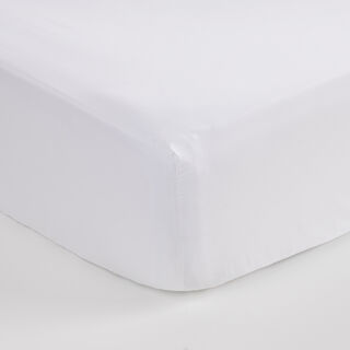 Boutique Blanche Fitted Sheet 100% Egyptian Cotton 400Tc King, White 180*200 Cm