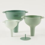 Alberto plastic funnel set with filter, green12.6*10*11cm image number 0