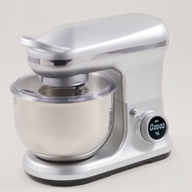 ألبرتو عجانة ستاند سعة 5.2لتر، 1000 واط، 8 سرعات، فضي image number 0