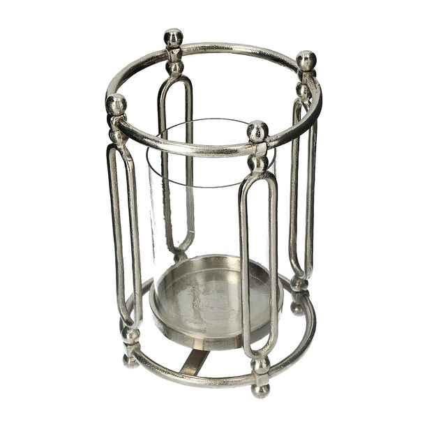 CANDLE HOLDER SILVER 23x36CM image number 2