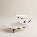 La mesa 2 tier plate set with black stand image number 0