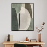 Homez wall art framed canvas wood, 80*100cm image number 1