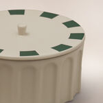 La Mesa porcelain food container Taibah collection, green dia 30cm image number 2