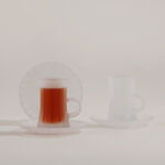 Dallaty 12pcs glass tea set, white image number 0