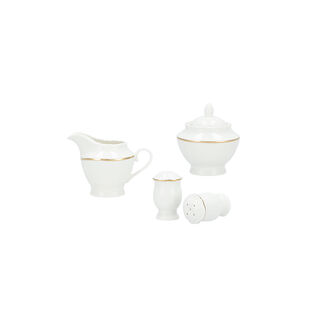 La Mesa gold bone porcelain dinner set 47 pcs