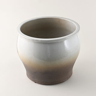 Homez Ceramic Planter, Grey 38*38*33Cm