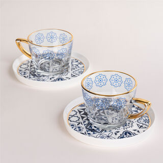 La Mesa Glass Tea Cup Set 12 Pieces