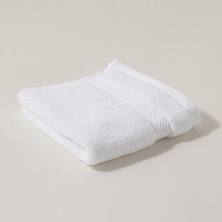 Boutique Blanche 100% microcotton face towel 650GSM, white, 30*30cm