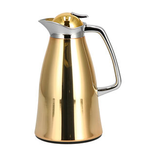 Vacuum Flask Beige And Gold 1L