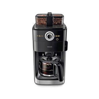 Philips stainless 2 in 1 black/silver coffee maker 1000W