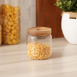Borosilicate glass storage jar 400ml