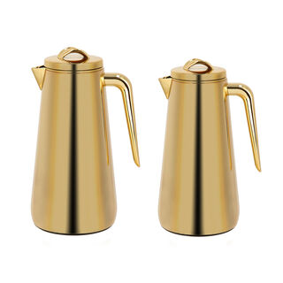 Dallaty Eve set of 2 gold steel vacuum flask