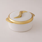 Alberto Stainless Steel Hotpots 3Pcs, White And Gold image number 1