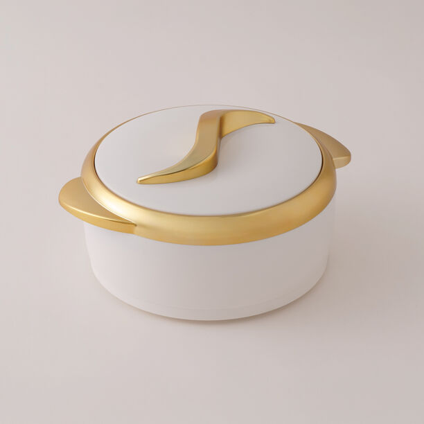 Alberto Stainless Steel Hotpots 3Pcs, White And Gold image number 1