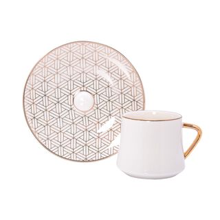 12 Pieces Porcelain Tea Cups Set