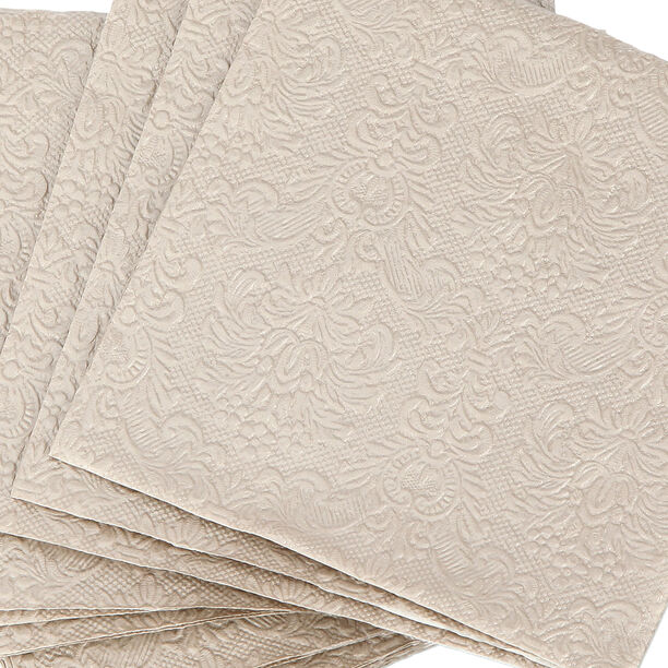 Elegance Serving Napkins Paper Square Taupe  image number 2