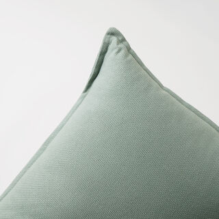 Boutique Blanche solid green cotton pillow 45*45*15cm