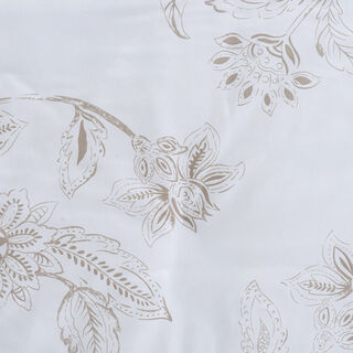 Cottage comfy floral 6pc comforter king beige 220*240cm
