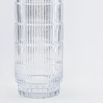 هومز فازة زجاج فضي مضلّع 15*15*34.3 سم image number 3