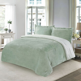 3 Pcs Flannel Comforter Set King Size