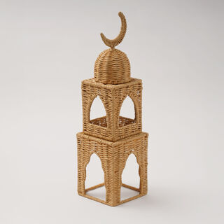 Homez Hilal Collection Decoration Item, Beige, 15*15*55 Cm