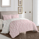 Cottage pink link print comforter queen size 220*240 cm image number 0