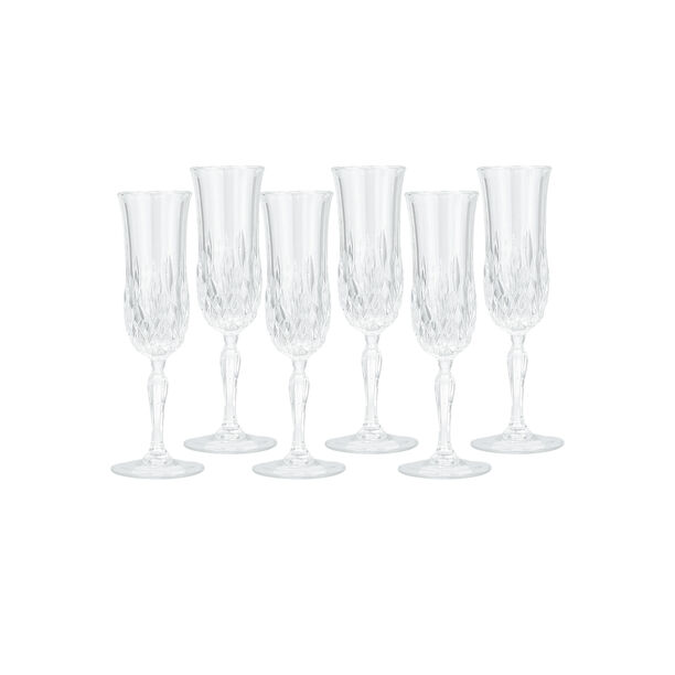 RCR transparent italian crystal glasses set of 18 pc image number 3