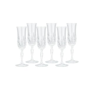 RCR transparent italian crystal glasses set of 18 pc